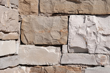 Stone wall close-up