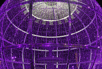 Christmas lights photo detail