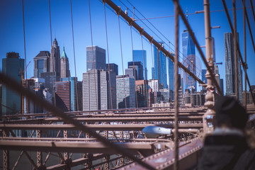 New York City Skyline from Brooklyn Bridge