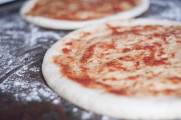 Home made pre cooked pizza