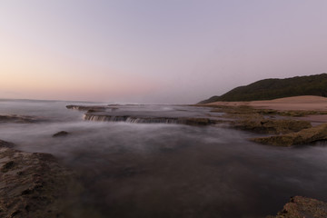 Fototapeta na wymiar Sunrise on South Africa beach