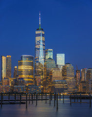 View to Manhattan Skyline from New Jersey, USA