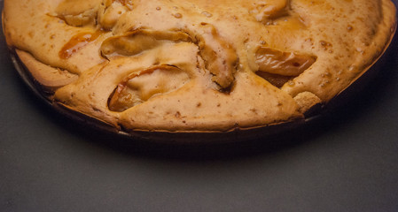 Homemade applepie crust , top view