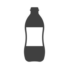 Icon a bottle of water. Vector on white background