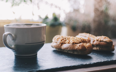 Eclairs On Table