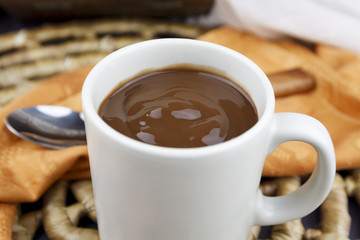Mug of hot chocolate