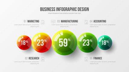 Amazing business infographic presentation vector illustration concept. Corporate marketing analytics data report creative design layout. Company statistics information graphic visualization template.