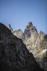 Fototapeta na wymiar Vista dalla Val Veny Massiccio del Monte Bianco