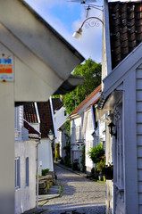 Stavanger old town wooden houses