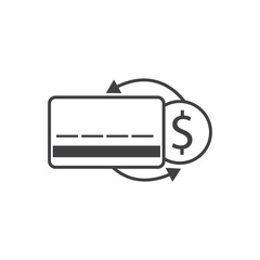 exchange and payment dollar icon vector design illustration