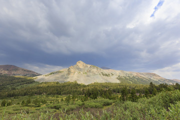 Tenaya Lake and clouds, daytime