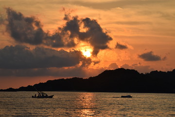 Atardecer en la playa