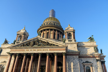 Saint Isaac's Cathedral in winter. Saint Petersburg. Russia