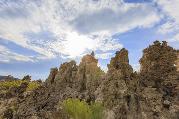 Tofu, Mono Lake with blue sky