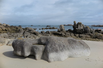 Strand von Meneham, Finistère , Bretagne