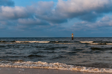 Fale na morzu bałtyckim, Sopot