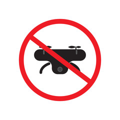 No drone zone sign vector design illustration.