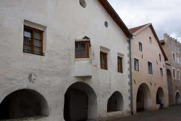 Colonnade in Glurns, Vinschgau