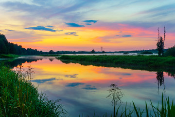 Obraz na płótnie Canvas The river in Belarus