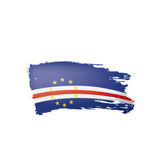 Cape Verde flag, vector illustration on a white background