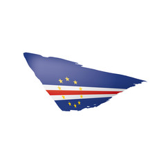 Cape Verde flag, vector illustration on a white background