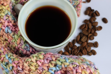 coffee, cup, drink, brown, bean, caffeine