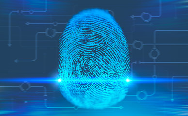 Fingerprint hud interface and circuits