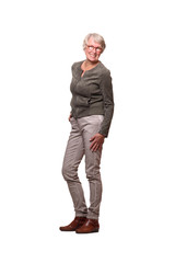Fototapeta premium Caucasian full body woman