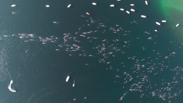 The Hellespont and Dardanelles crossing is a significant open water swim of 4&frac12; km between Europe and Asia.