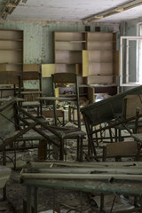 Derelict internal area of a building (Pripyat/Chernobyl) 