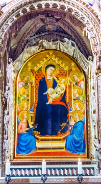 Daddi Madonna Child Painting Orsanmichele Church Florence Italy