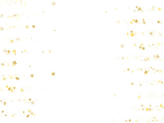 Magic gold sparkle texture vector star background.
