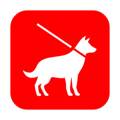 Dog vector sign
