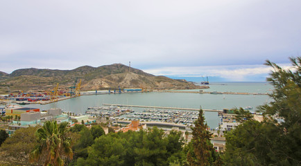 Fototapeta na wymiar Puerto de Cartagena, Murcia