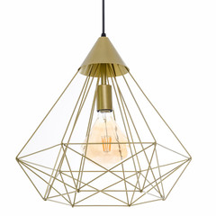 Luminaire with a non-ordinary lamp gold