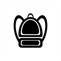 backpack school icon isolated object