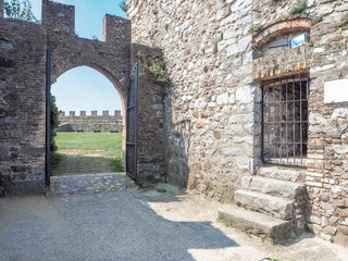 Entrance grass in the castle