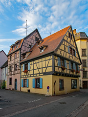 In der Altstadt von Colmar, Elsaß, Frankreich 