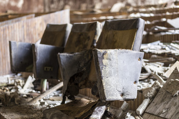 Derelict internal area - Palace of Culture (Pripyat/Chernobyl)