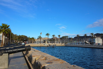 Fototapeta premium Puerto de Cartagena, Murcia, España