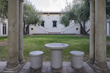 Exterior view of a beautiful building in Caltech