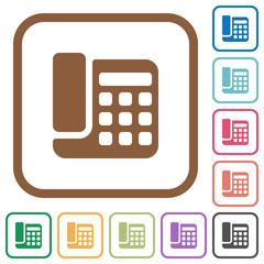 Office phone simple icons