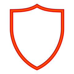 Colorful cartoon shield