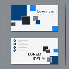 Fototapeta premium Modern business visiting card vector design template
