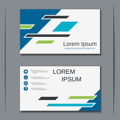 Modern business visiting card vector design template