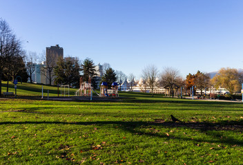 Obraz premium View from Crab Park at Portside, Vancouver, BC, Canada.