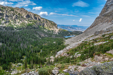 Fototapeta na wymiar Beautiful Hike in Rocky Mountain National Park in Colorado