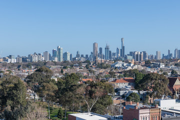 Naklejka premium Melbourne cityscape- Victoria, Australia