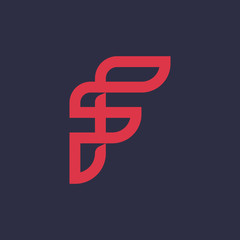 letter F logo