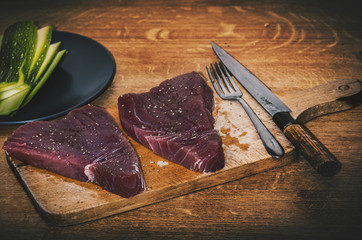 Fresh Tuna Steak  - obrazy, fototapety, plakaty